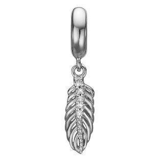 Christina Collect 925 Sterling Silver Topaz Feather Hanging Open Feather, model 623-S115